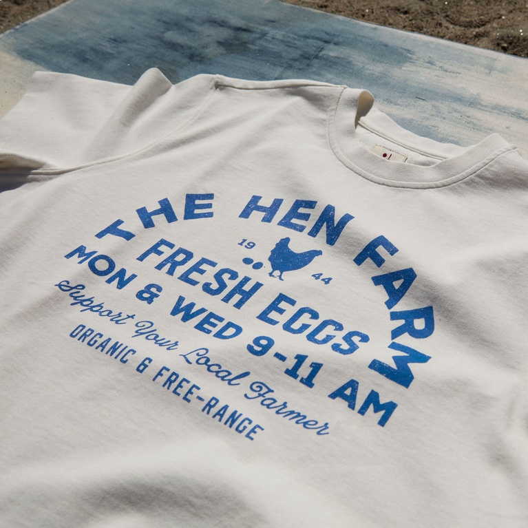 Printed Vintage Tee White 4